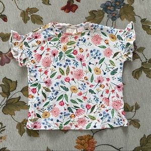 ⭐️HP⭐️🌸Zara BabyGirl floral top